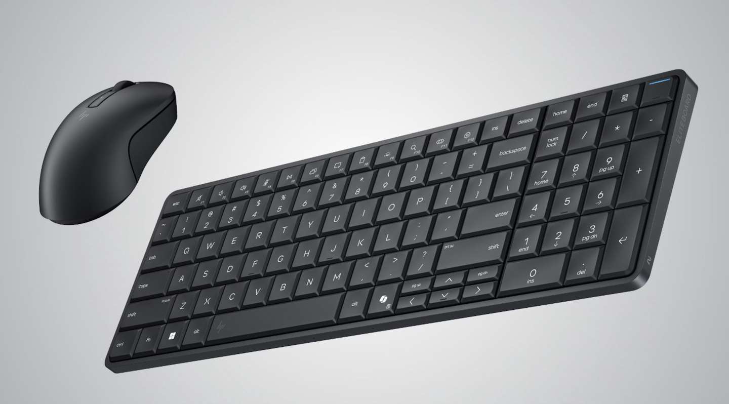 O computador/teclado da HP, apresentado na CES 2026