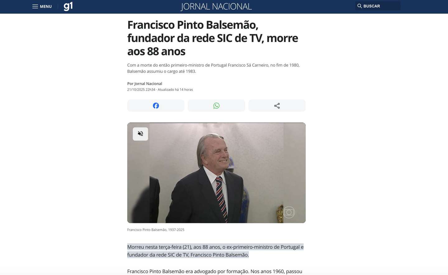 Balsemão G1
