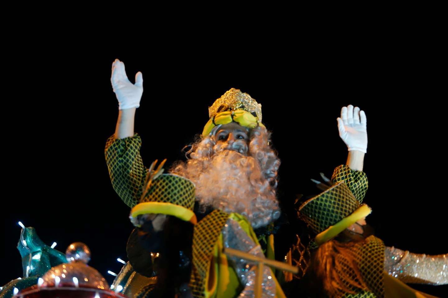 A celebração da Noite de Reis em Málaga, Espanha