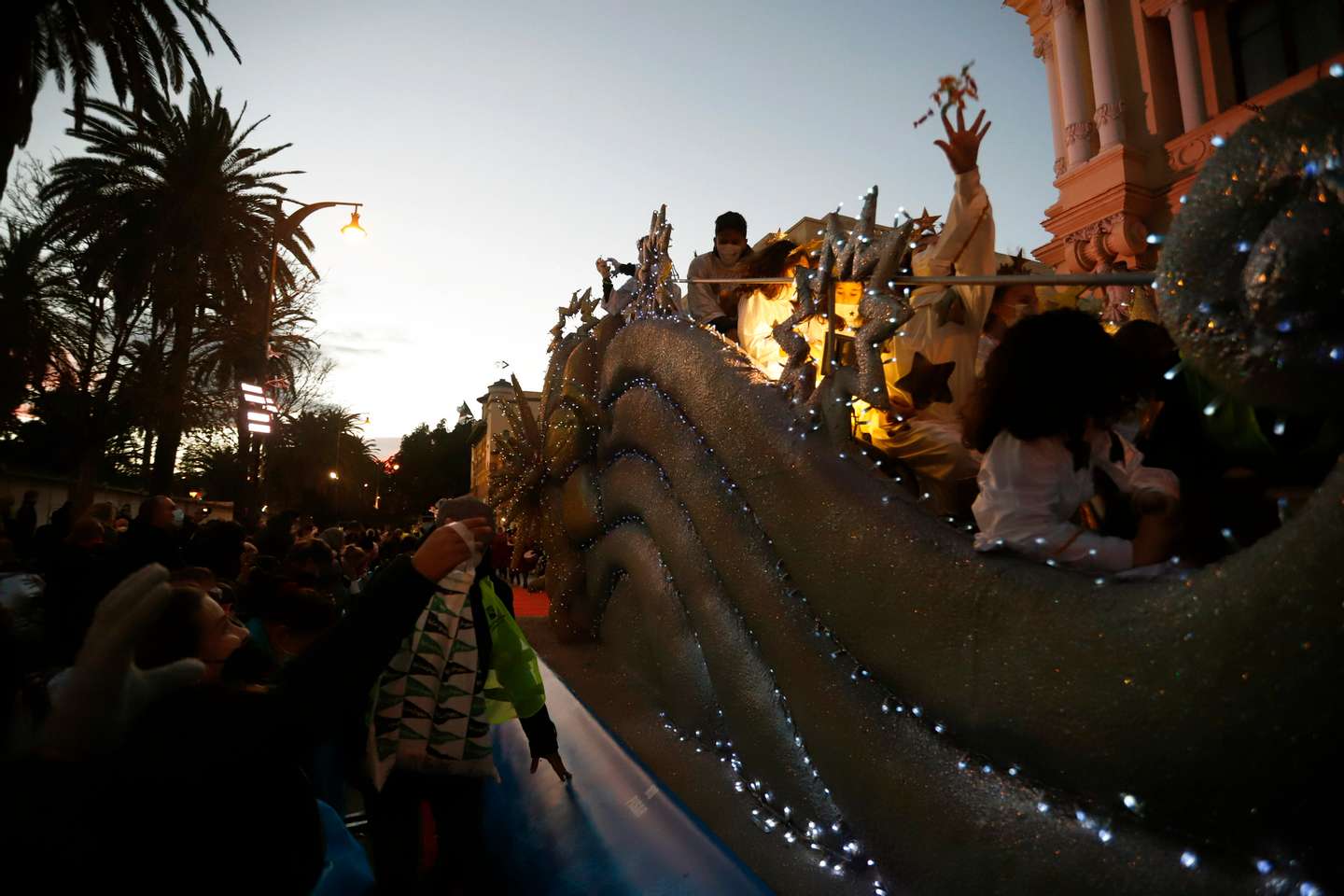 A celebração da Noite de Reis em Málaga, Espanha