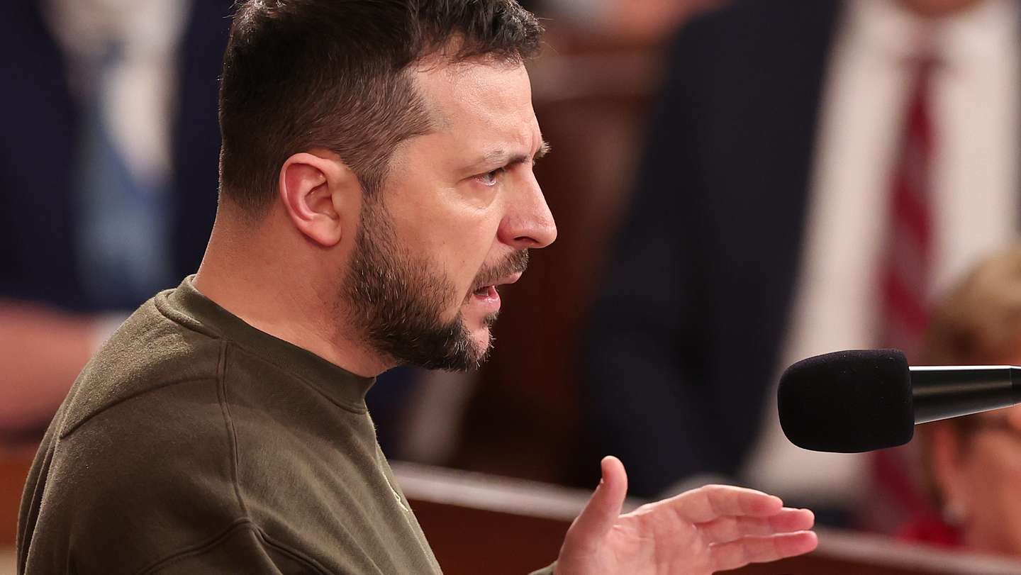 President Of Ukraine Volodymyr Zelensky Addresses Congress