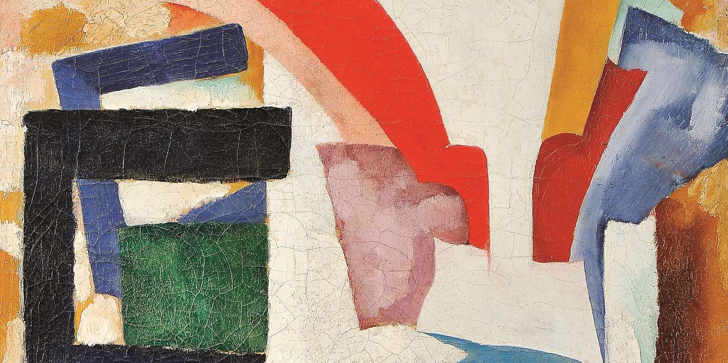 Excerto de "Copo branco belleza dos objectos", obra de Amadeo de Souza-Cardoso, um dos principais destaques deste leilão. A pintura pode vir a ser comprada por mais de meio milhão de euros