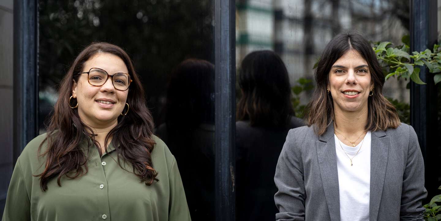 Tânia Matos e Andreia Melo são inseparáveis. Conheceram-se em 2009, a estagiar na banca. "Não sei como é que ainda nos aturamos", riem