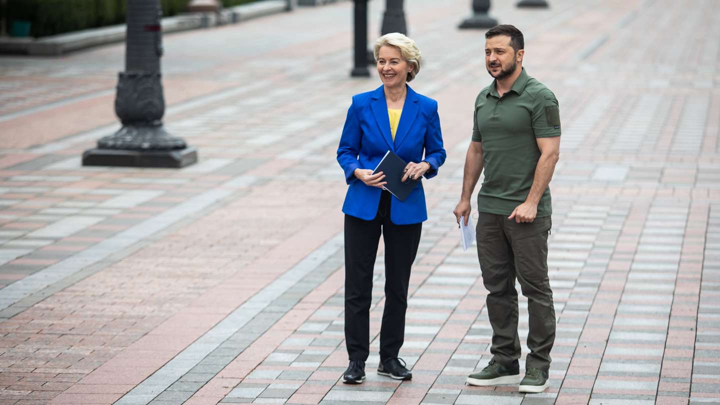 Meeting of Volodymyr Zelenskyi and Ursula von der Leyen in Kyiv