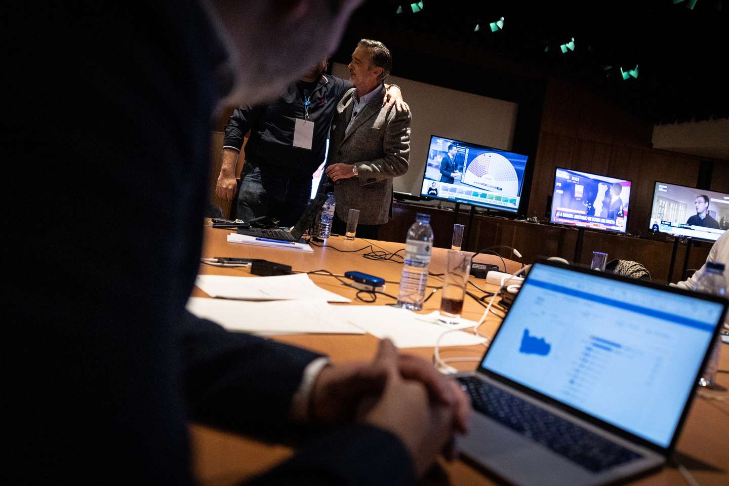 Os bastidores das eleições na sede de campanha da Iniciativa Liberal com João Cotrim de Figueiredo, líder do partido. Lisboa, 30 de janeiro de 2022. (JOÃO PEDRO MORAIS/OBSERVADOR)