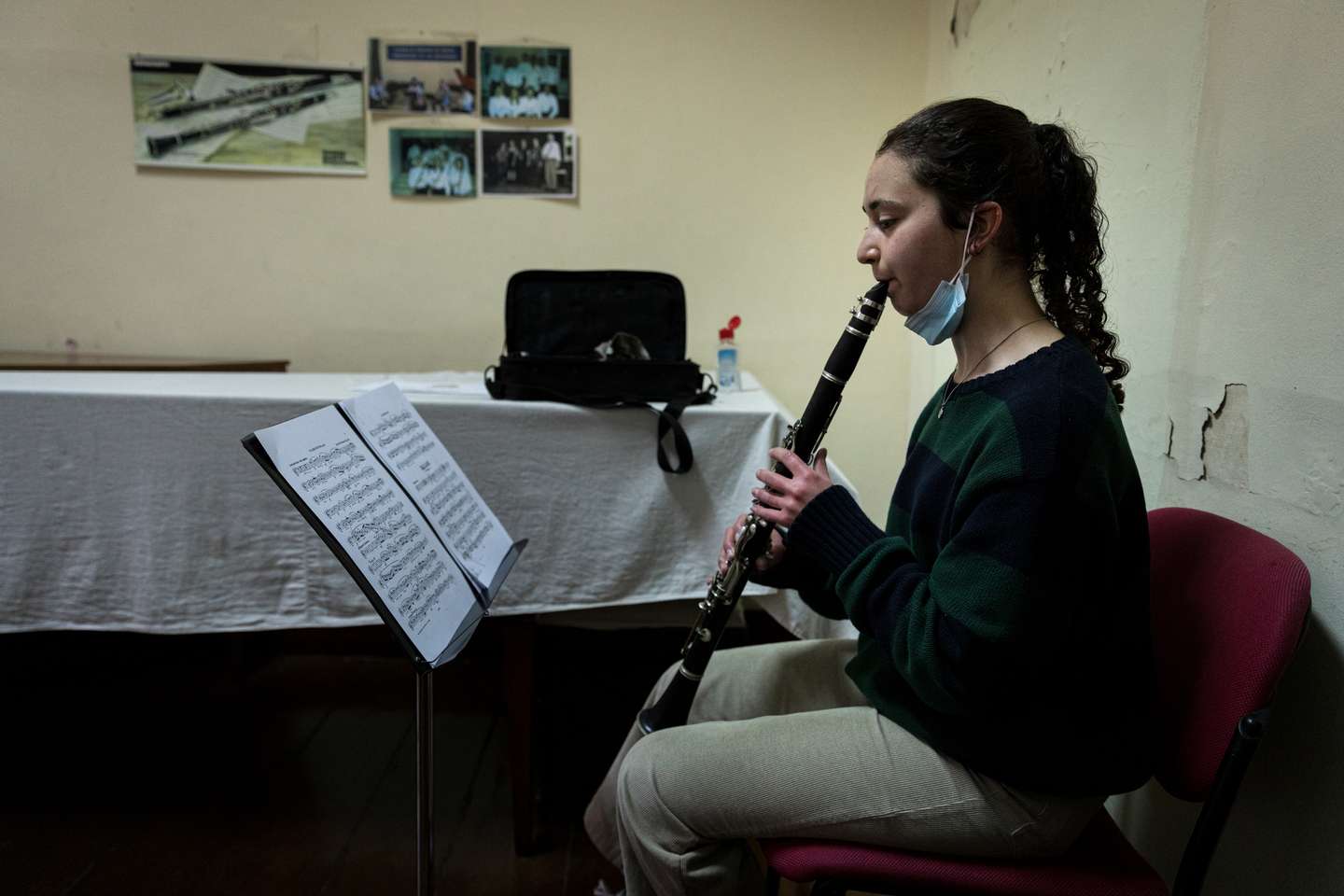 Reportagem na Academia de Amadores de Música, na Rua Nova da Trindade, onde se encontram sediados há bastantes anos. Neste momento, receberam a informaçõa que vão ter de abandonar o espaço e procurar uma nova casa. 24 de Fevereiro de 2022 Academia de Amadores de Música, Lisboa FRANCISCO ROMÃO PEREIRA/OBSERVADOR
