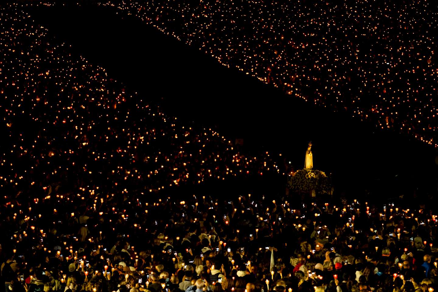 Leiria, 12/05/2022. Peregrinação Aniversária ao Santuário de Fátima. (Rui Miguel Pedrosa / Observador)