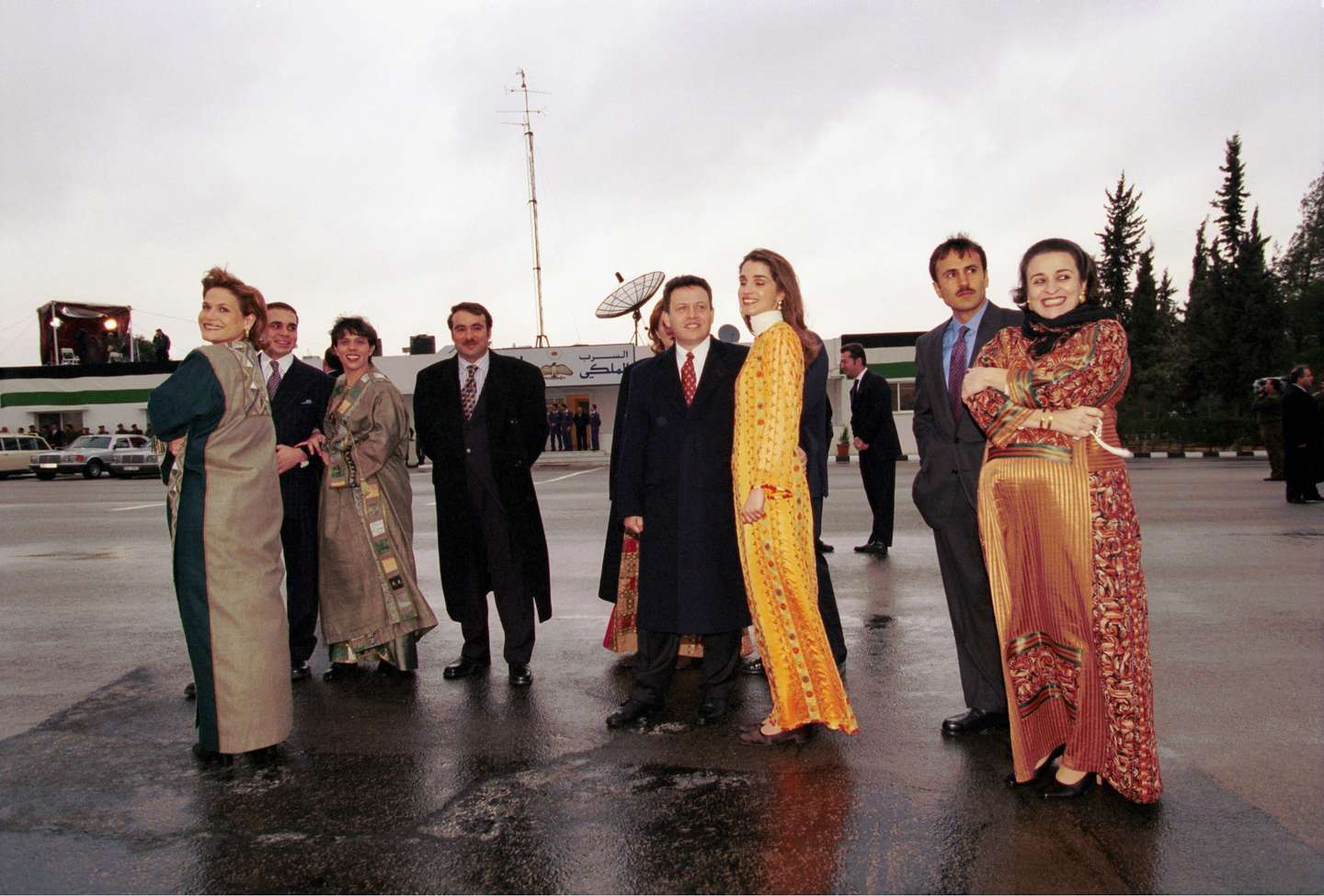 KING HUSSSEIN OF JORDAN RETURNS TO HIS COUNTRY