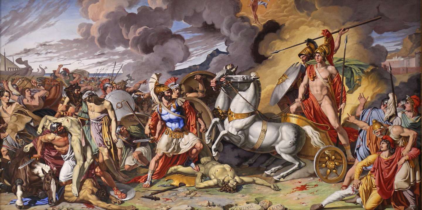 Cena da Guerra de Tróia, por Antonio Raffelle Calliano (1785-c.1824)
