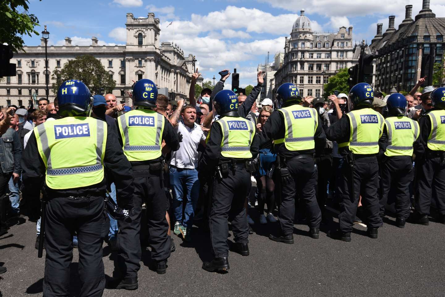 Demonstration at Parliament Square in London