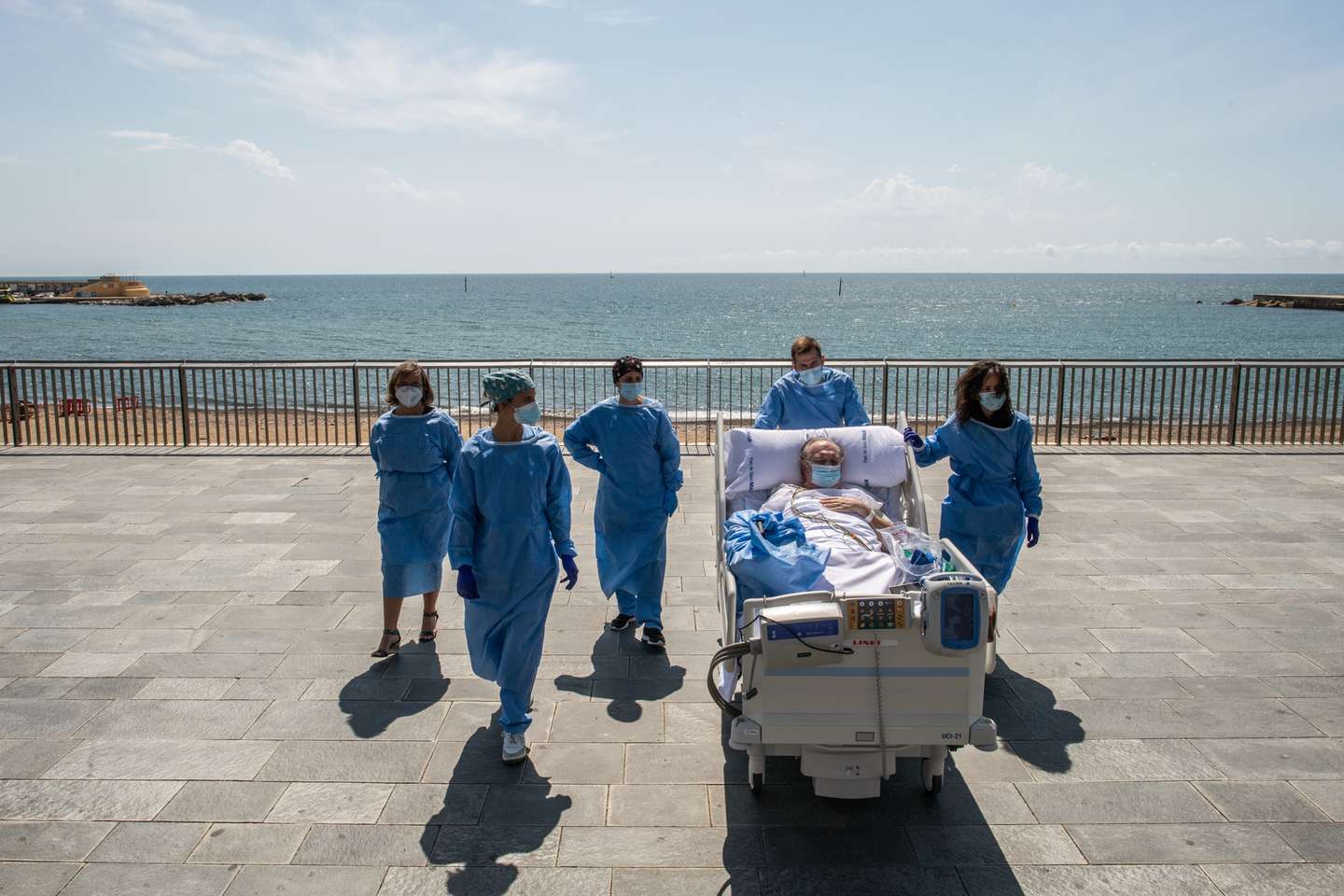 Barcelona Hospital Takes Recovering Coronavirus Patients To The Seaside