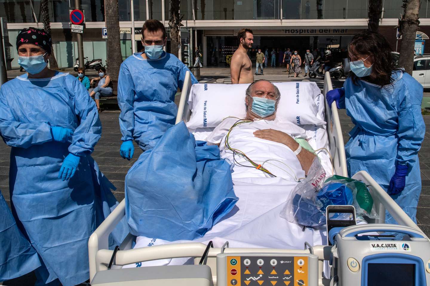 Barcelona Hospital Takes Recovering Coronavirus Patients To The Seaside