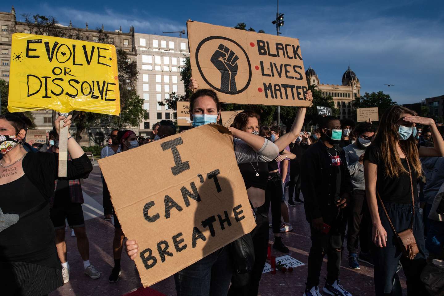 Black Lives Matter Movement Inspires Demonstrations In Spain