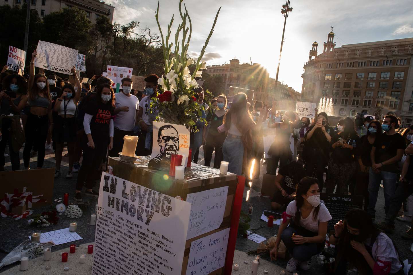Black Lives Matter Movement Inspires Demonstrations In Spain