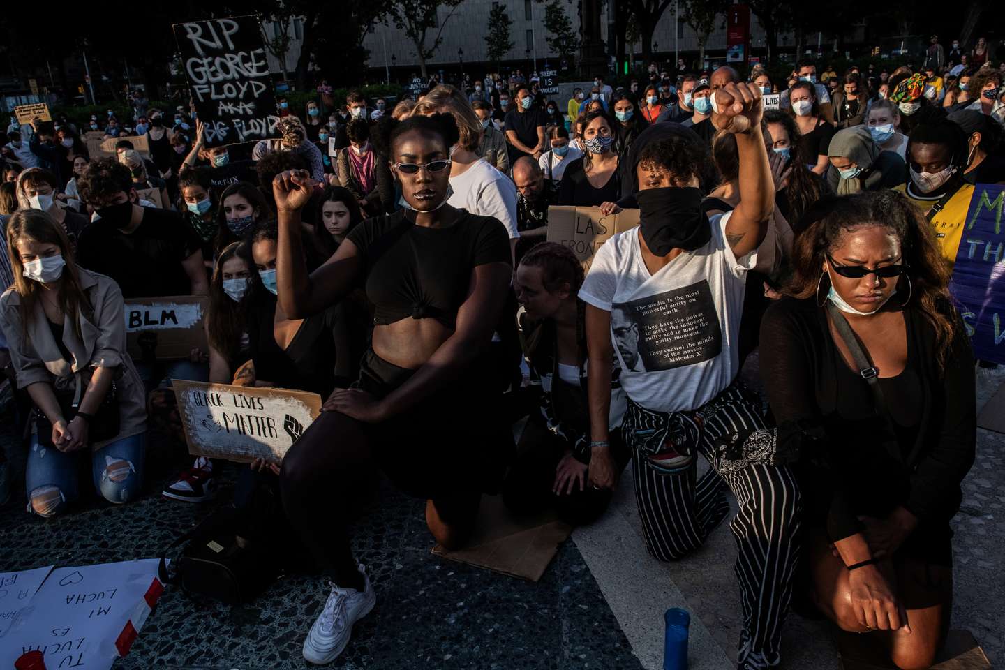 Black Lives Matter Movement Inspires Demonstrations In Spain