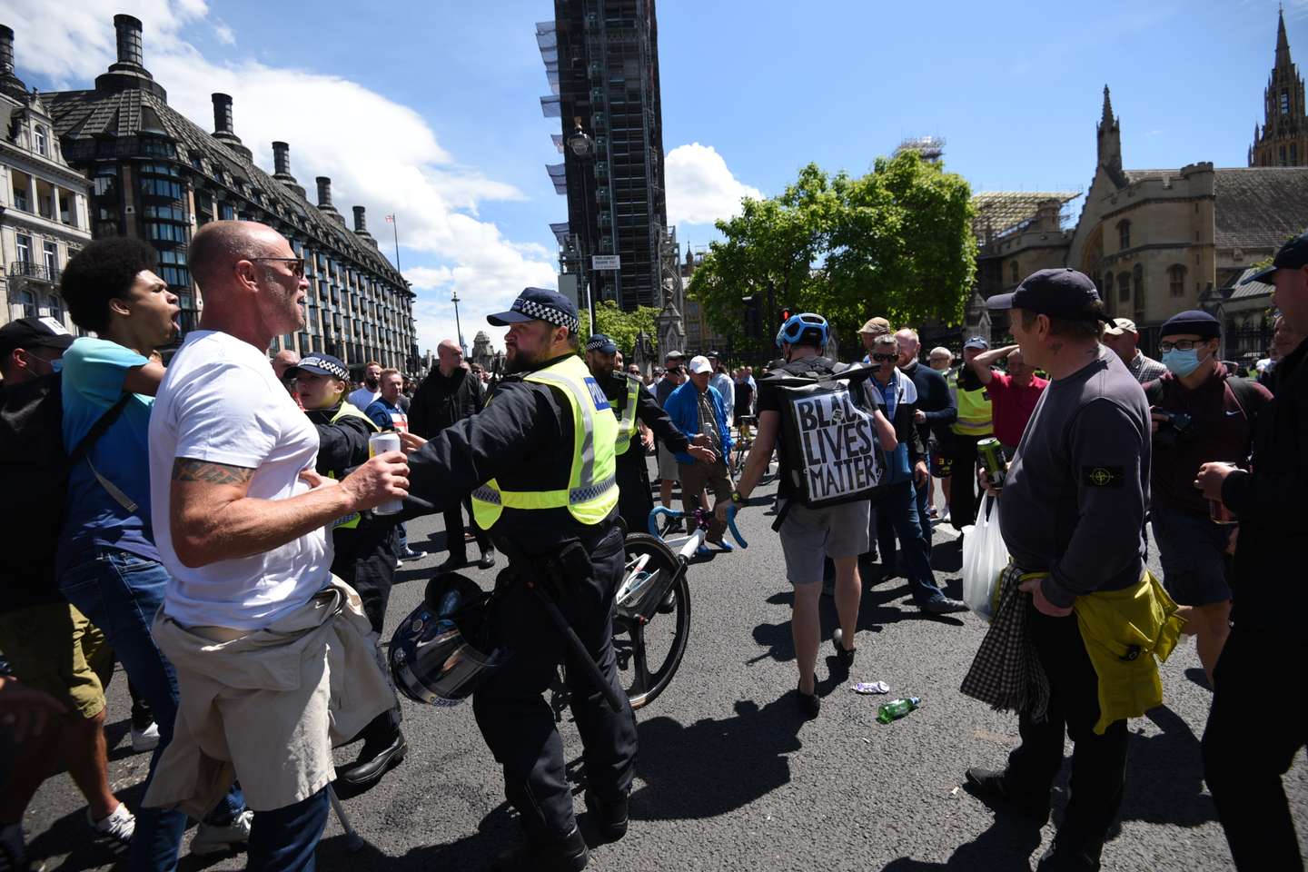 Demonstration at Parliament Square in London