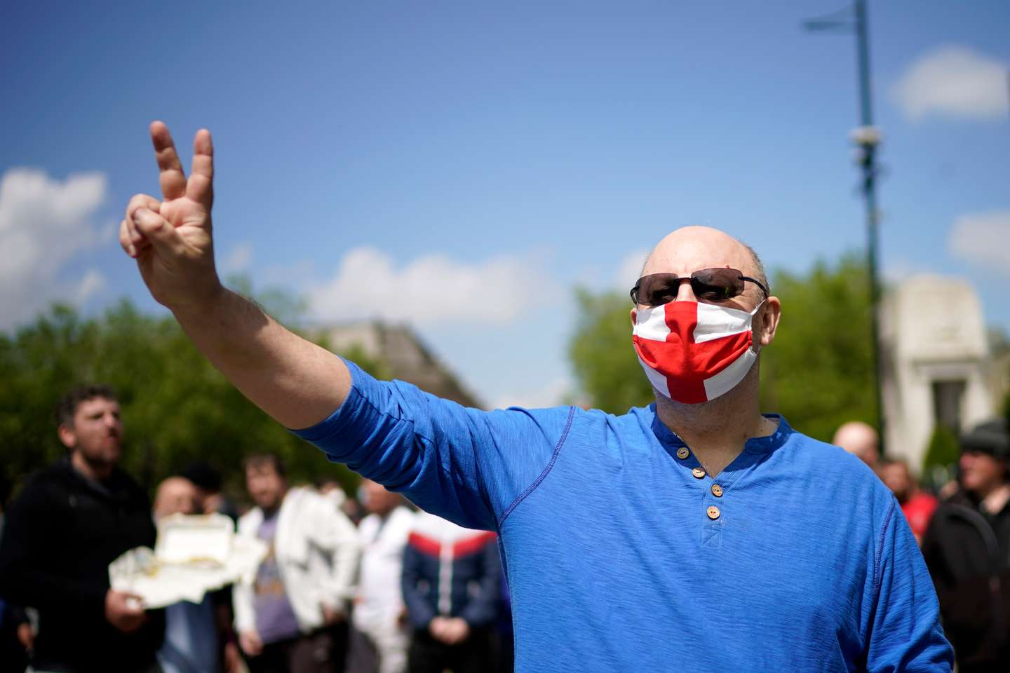 Far-Right Protesters React To Anti-Racism Demonstrations