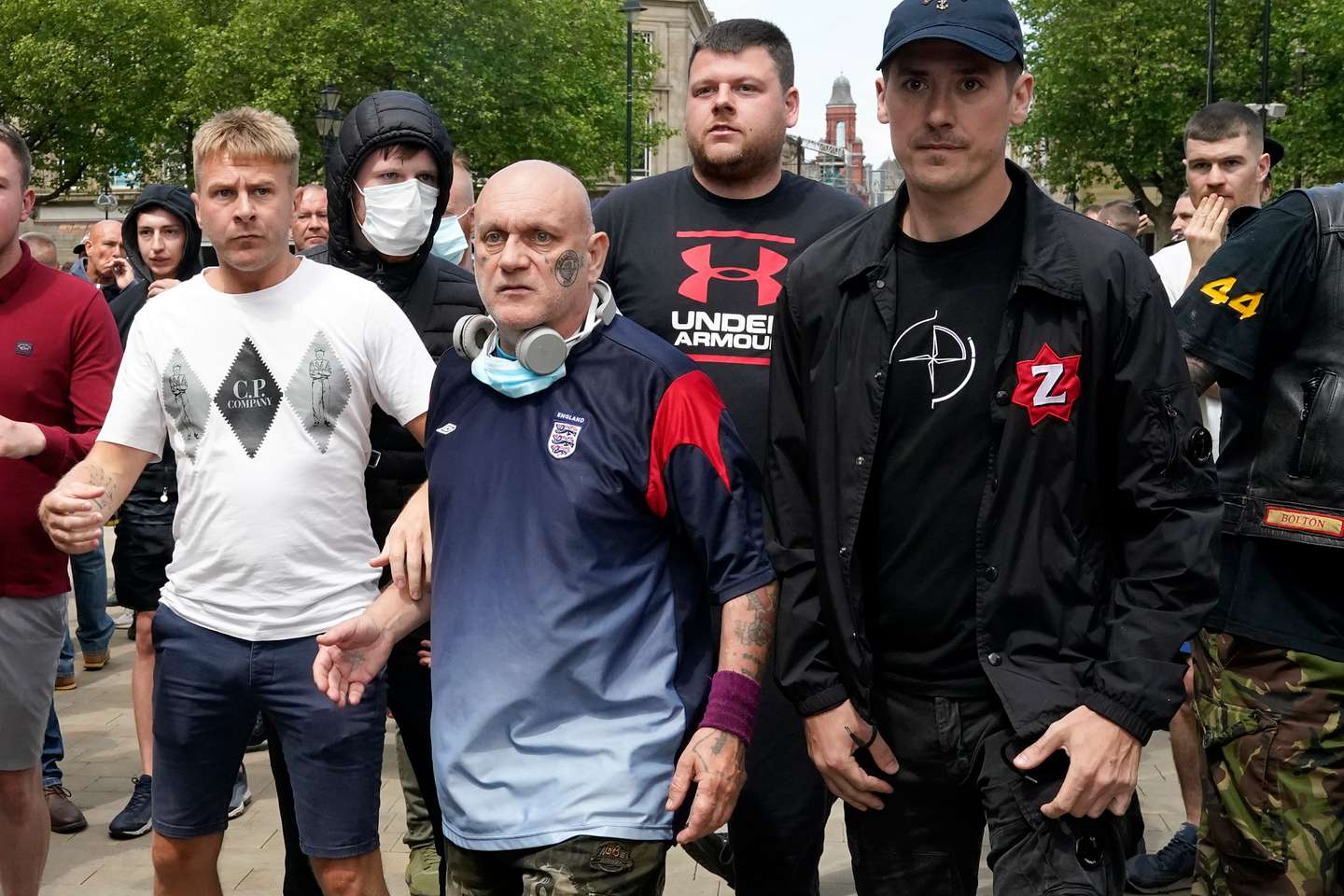 Far-Right Protesters React To Anti-Racism Demonstrations