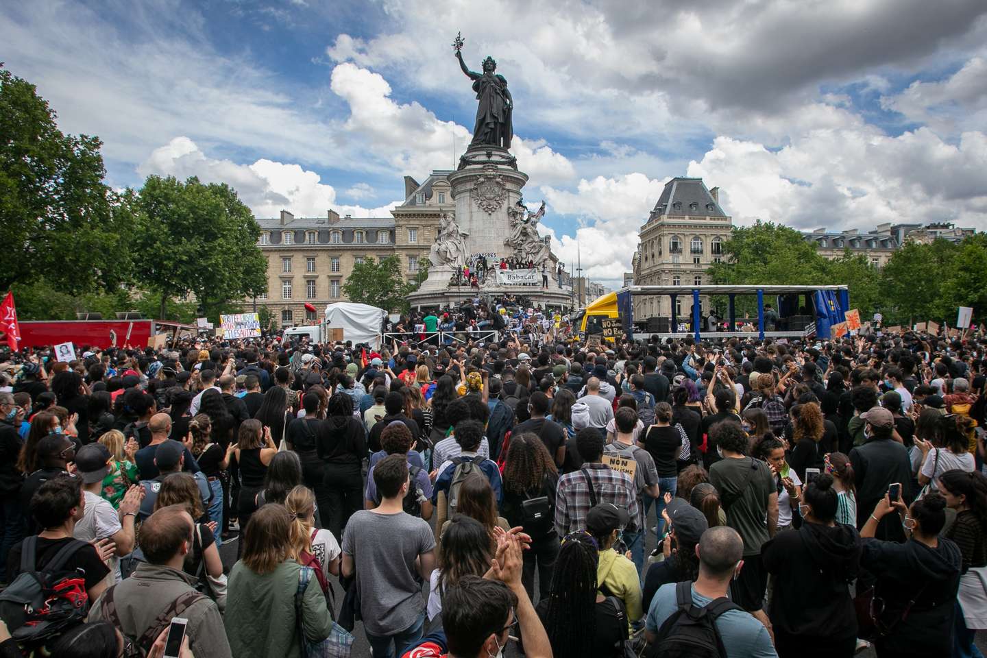 Rally In Support Of Adama Traore And Against Police Violence