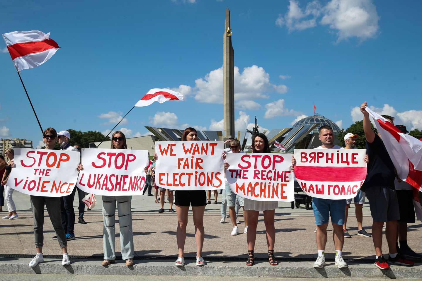 Opposition rally in Minsk, Belarus