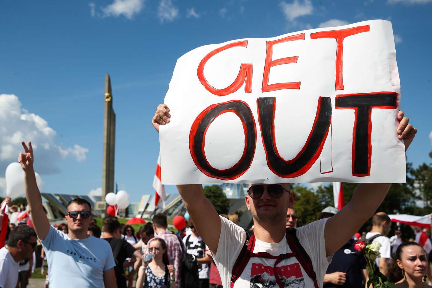 Opposition rally in Minsk, Belarus