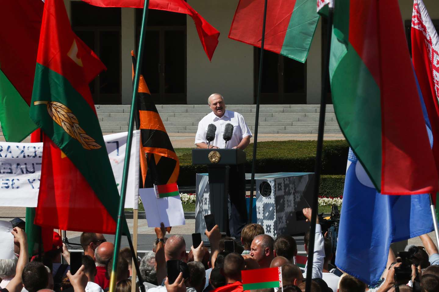 Rally in support of Belarus' President Lukashenko in Minsk