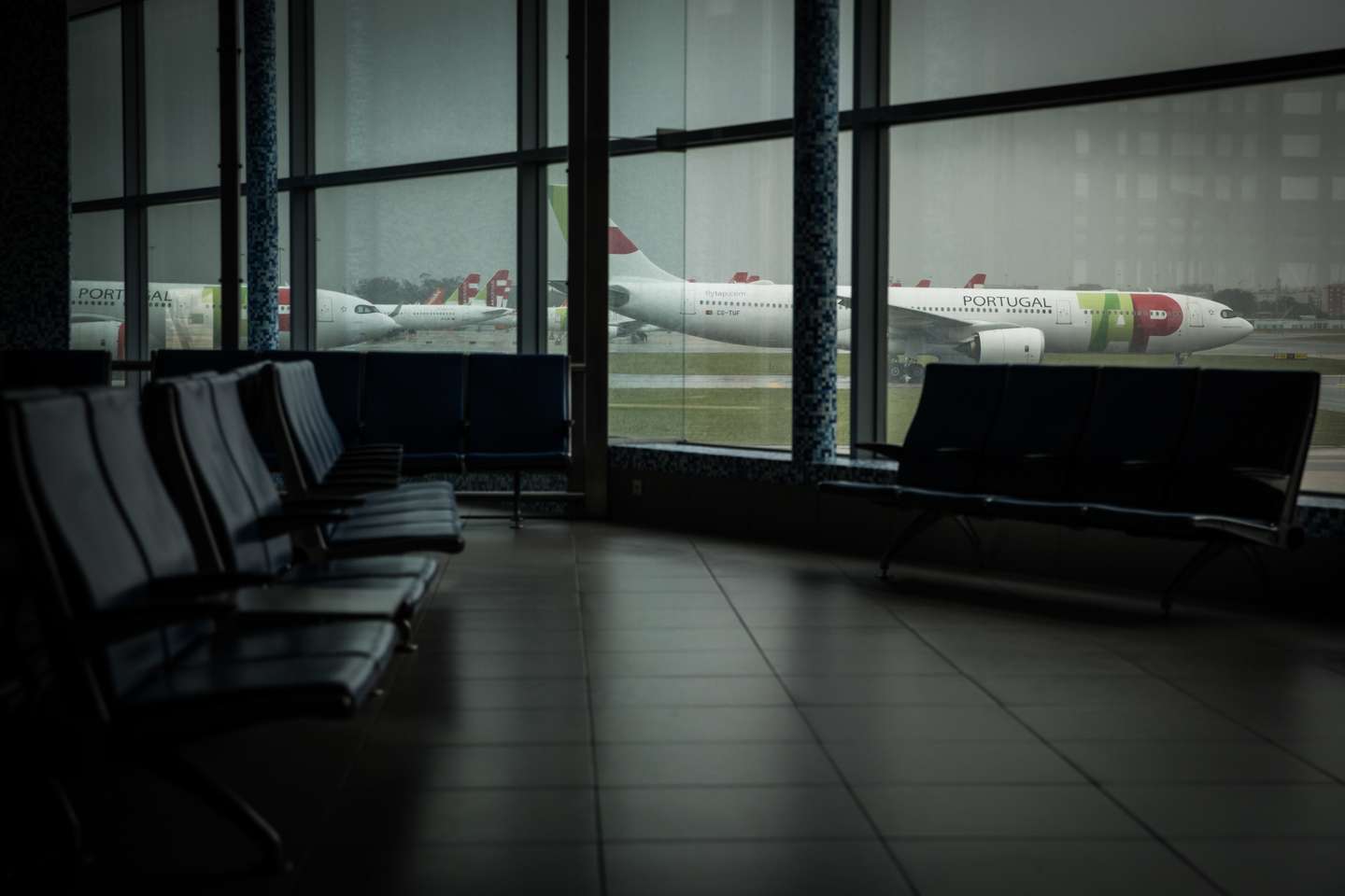 Aeroporto de Lisboa durante a pandemia