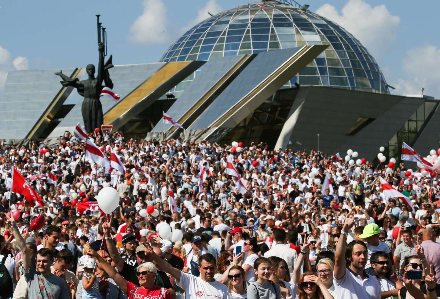 Opposition rally in Minsk, Belarus