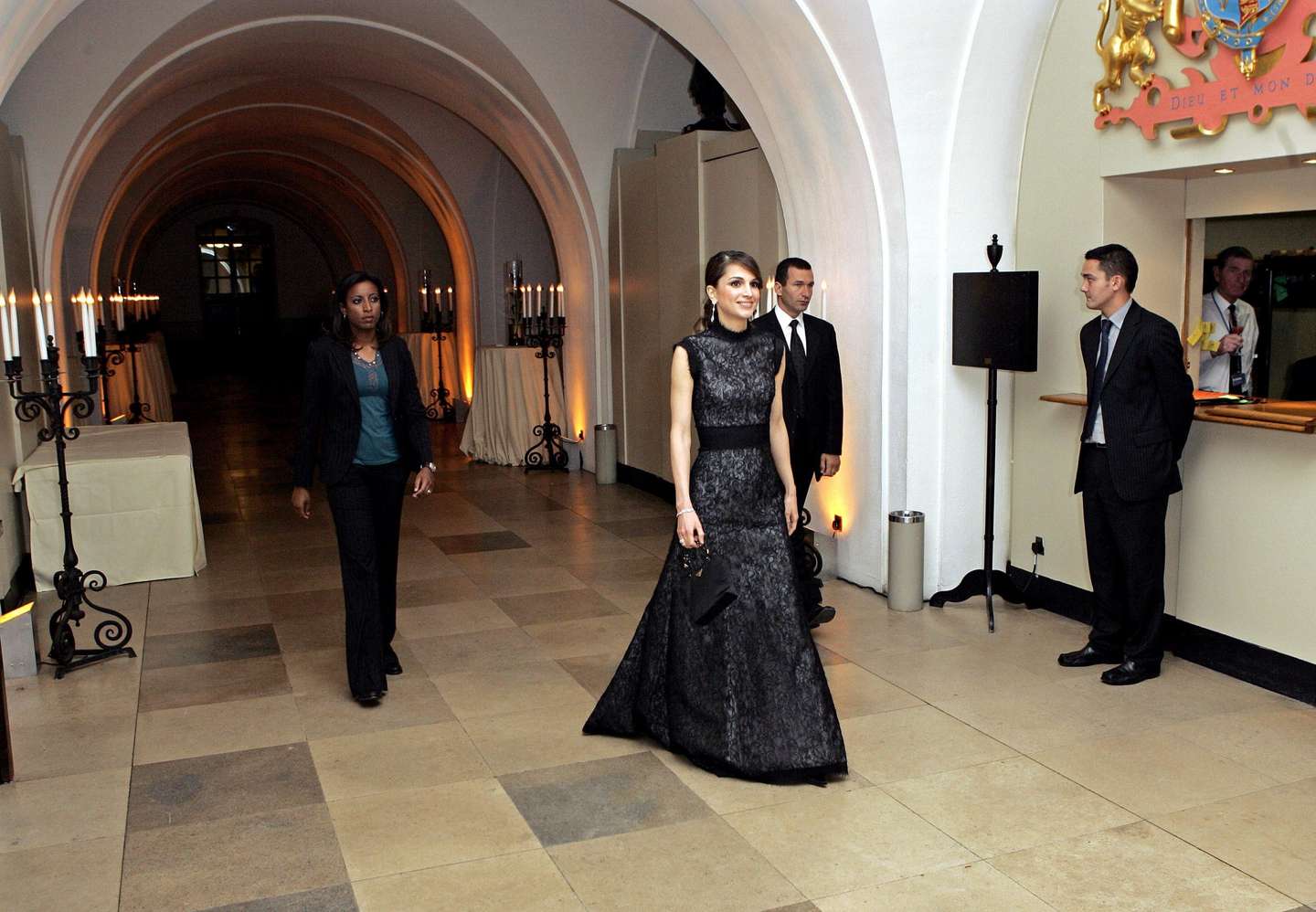 Queen Rania Of Jordan Attends A Dinner At London'S Banqueting House