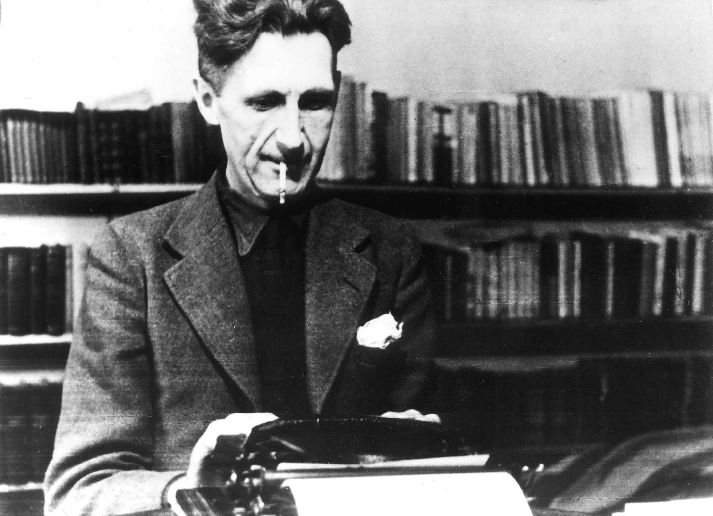 George Orwell - an seiner Schreibmaschine