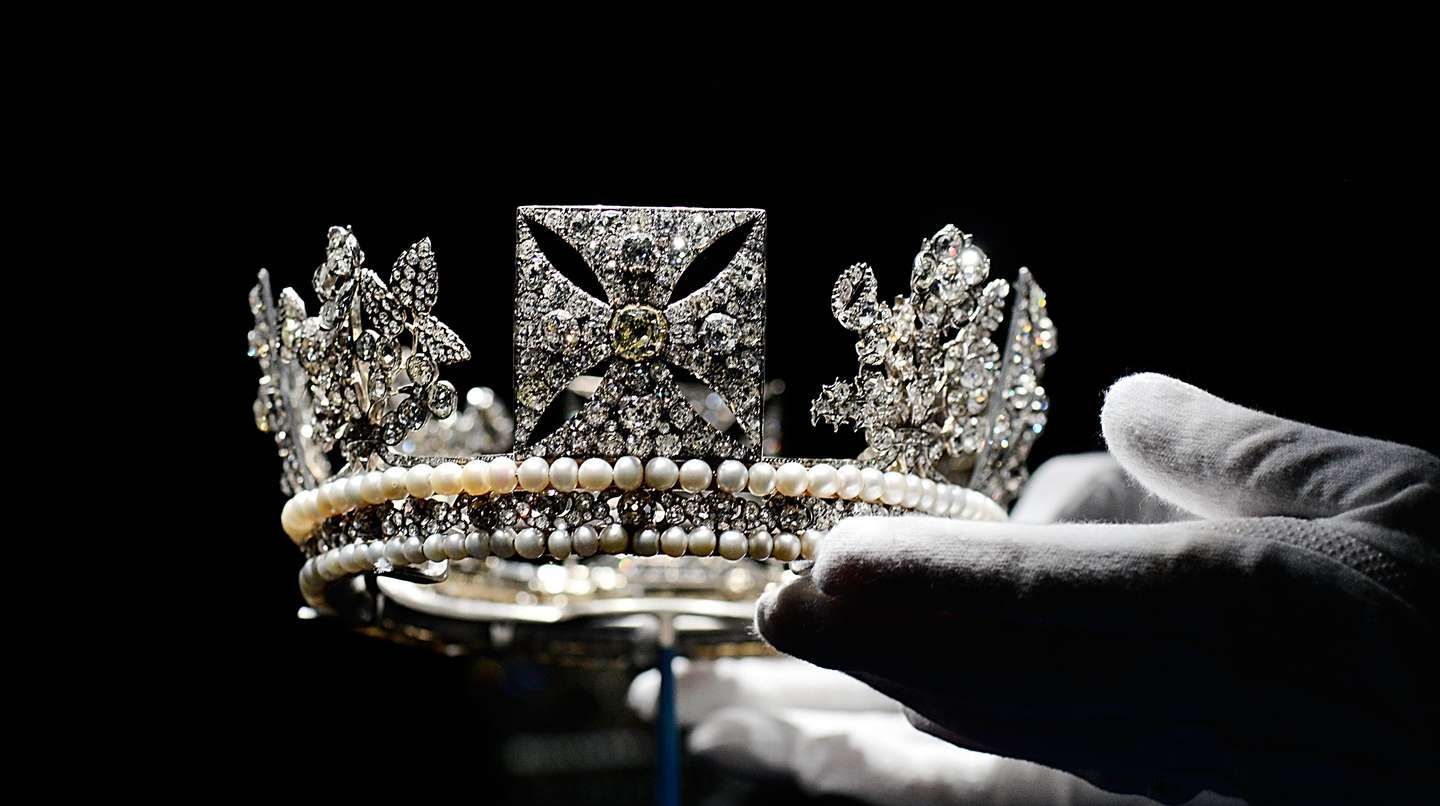 Press Preview Of Diamonds Exhibition At Buckingham Palace To Celebrate The Queen's Diamond Jubilee
