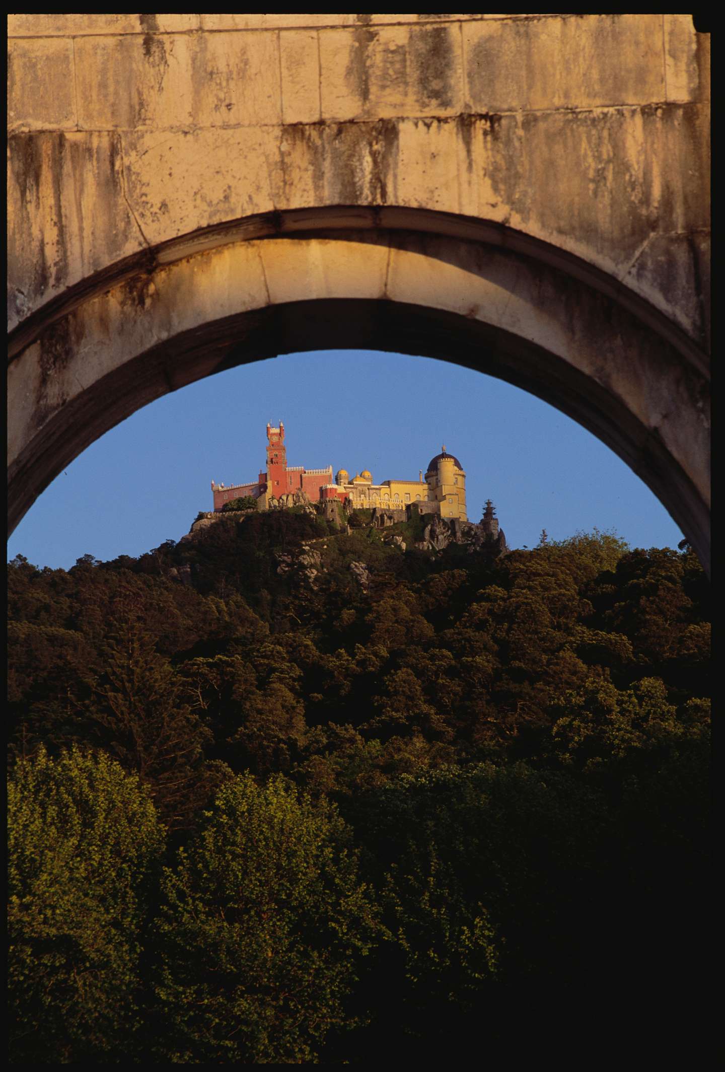 Pena Palace Under the Gate of Seteais