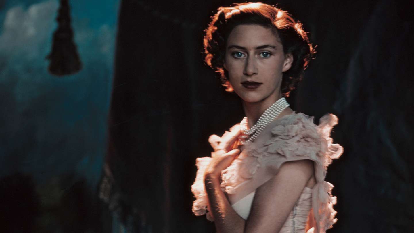 Princess Margaret Rose Wearing White Dress