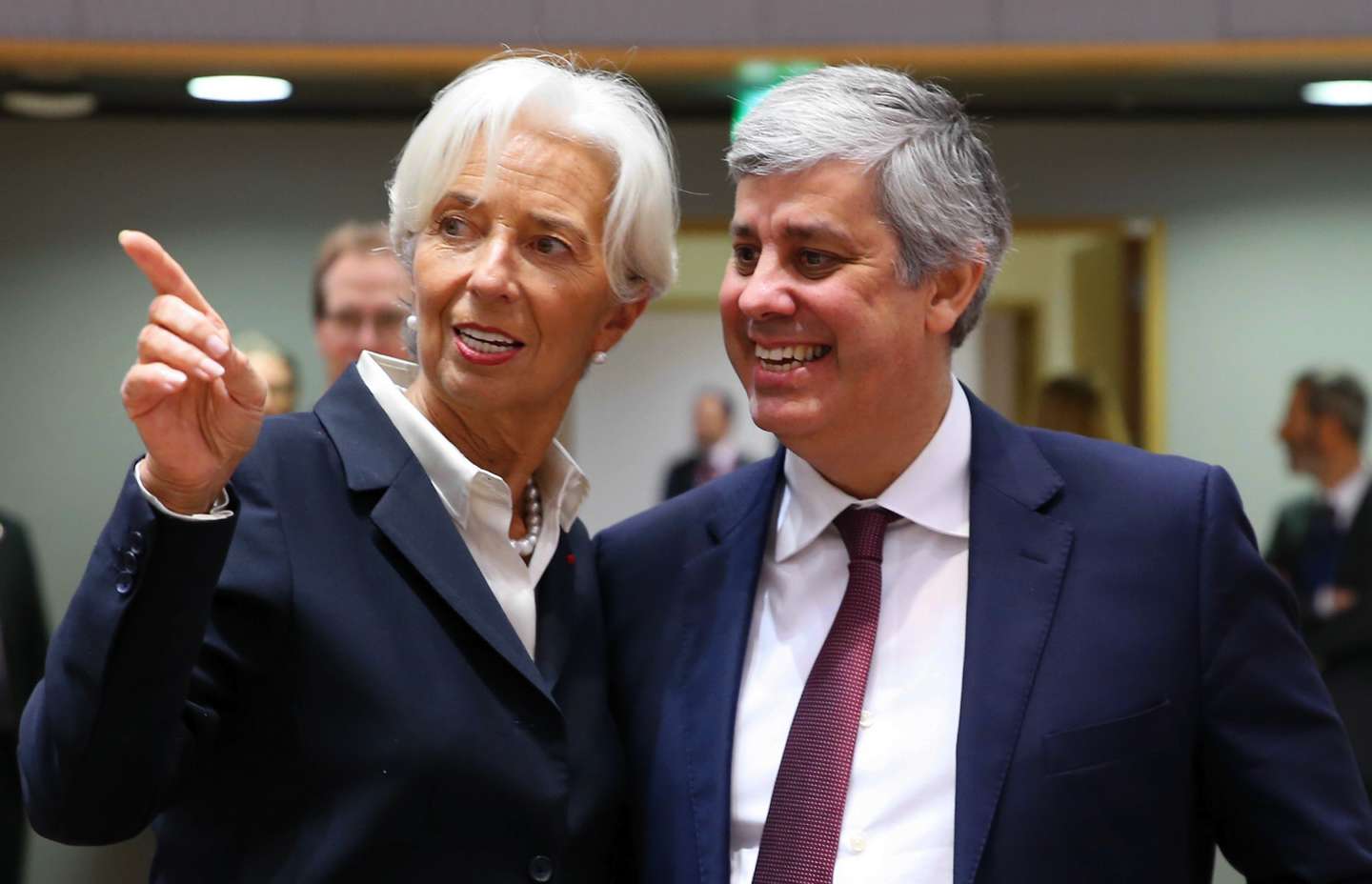 Euro Zone Finance Ministers Meeting in Brussels