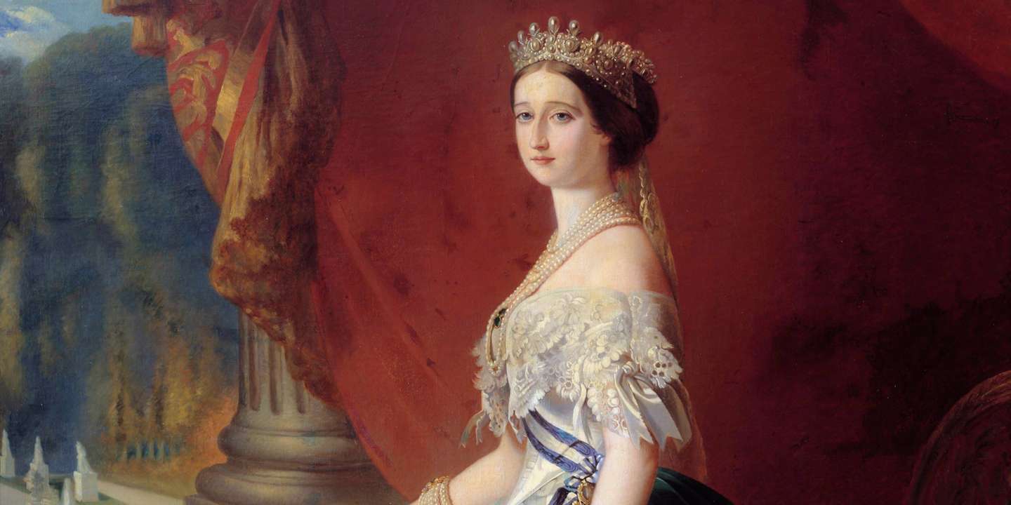 O primeiro retrato da Imperatriz Eugénia de Montijo feito por Franz Xaver Winterhalter em 1853