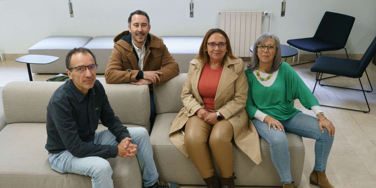 Quatro dos sete elementos da equipa de coordenação nacional: os enfermeiros de saúde mental José Carlos Santos, Jorge Façanha, Lúcia Marques e Cândida Loureiro