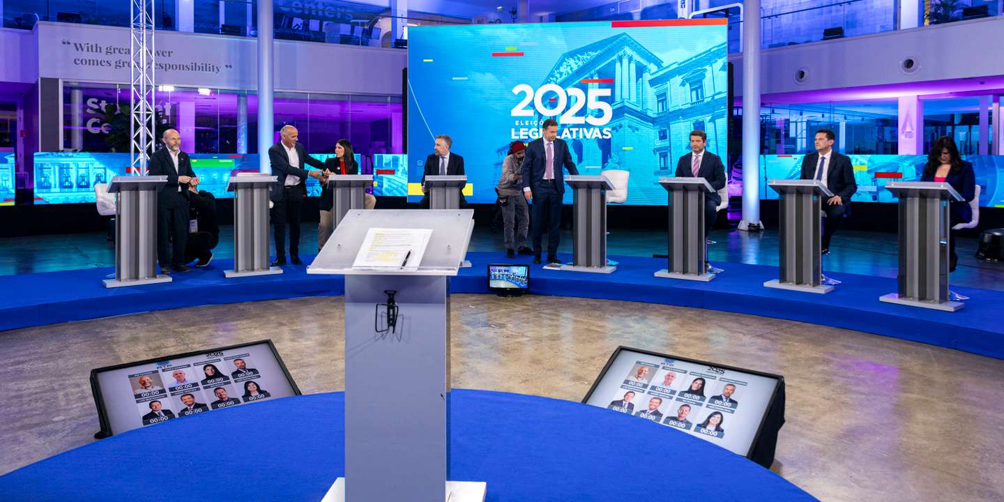 O debate entre os oito candidatos foi organizado e transmitido pela RTP