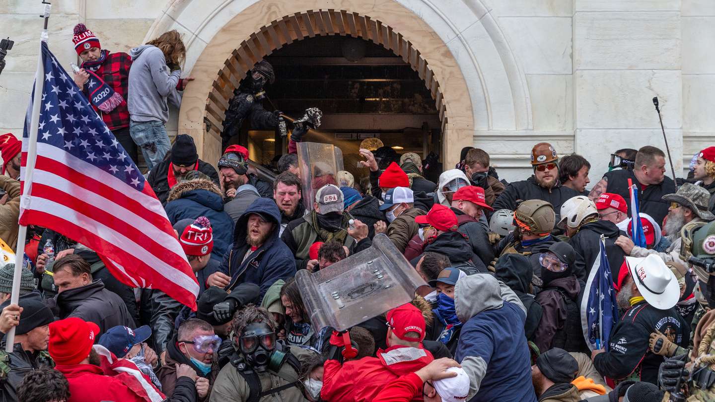 Police use tear gas around Capitol building where pro-Trump