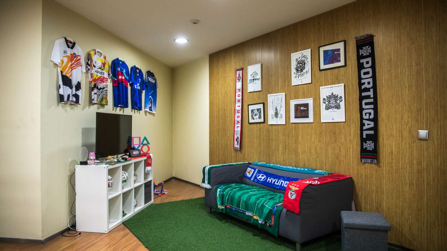 Entrevista aos criadores de uma startup chamada Be Splink, que através de tecnologia de realidade aumentada, fabricam peças únicas de coleção de jogadores de futebol. 7 de Julho de 2022, Lisboa TOMÁS SILVA/OBSERVADOR