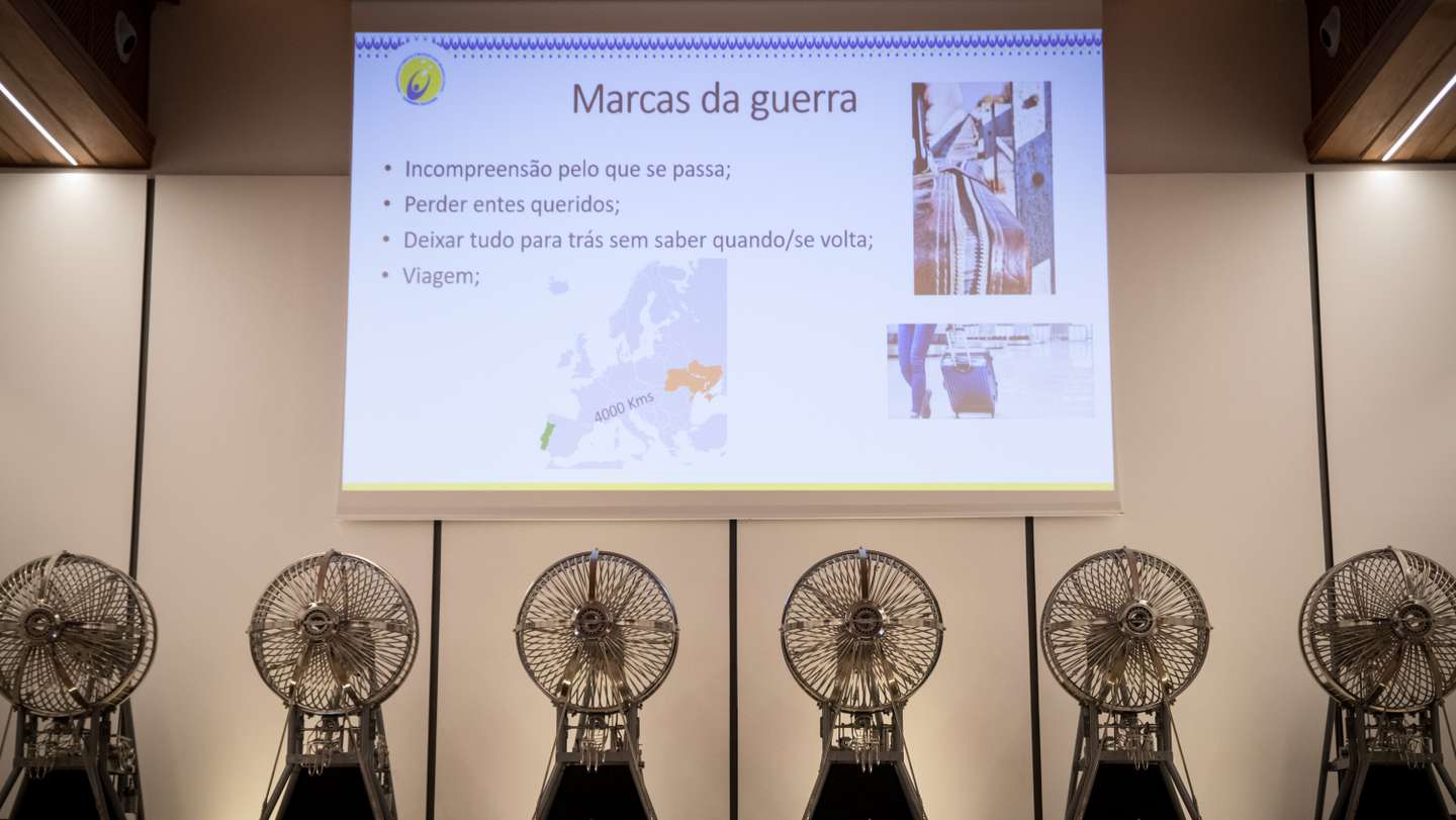 Na Santa Casa da Misericórdia, em Lisboa, dezenas de famílias recebem a primeira formação para acolherem crianças refugiadas que chegam e que chegarão da Ucrânia. 27 de Abril de 2022 Santa Casa da Misericórdia, Lisboa TOMÁS SILVA/OBSERVADOR