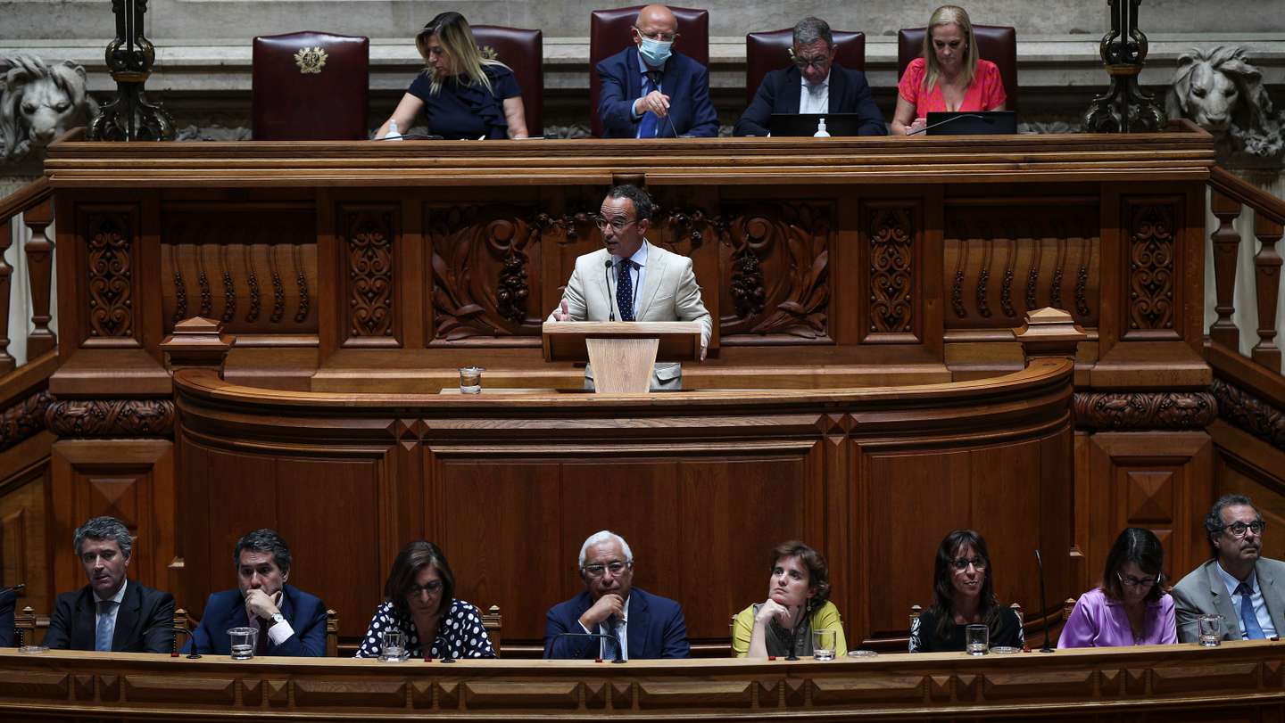 Sessão plenária na Assembleia da República, com a presença do Governo para o debate do estado da Nação. Ministro da Cultura Pedro Adão e Silva Lisboa, 20 de Julho de 2022. FILIPE AMORIM/OBSERVADOR