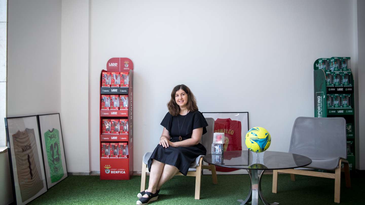 Entrevista aos criadores de uma startup chamada Be Splink, que através de tecnologia de realidade aumentada, fabricam peças únicas de coleção de jogadores de futebol. 7 de Julho de 2022, Lisboa TOMÁS SILVA/OBSERVADOR