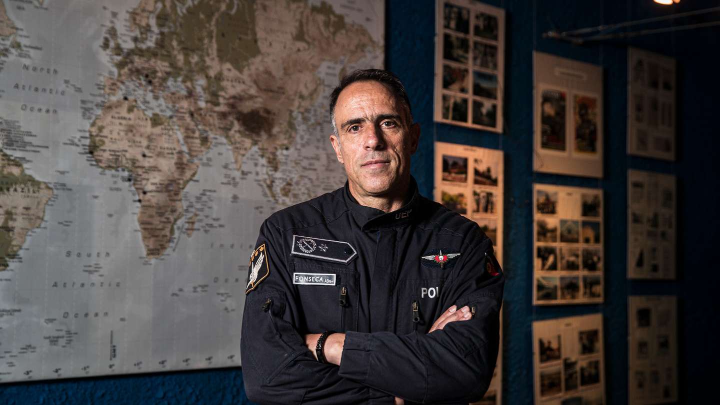 Entrevista com o subintendente Francisco Fonseca, do Grupo de Operações Especiais (GOE) da PSP. Sintra, 08 de Abril de 2022. FILIPE AMORIM/OBSERVADOR