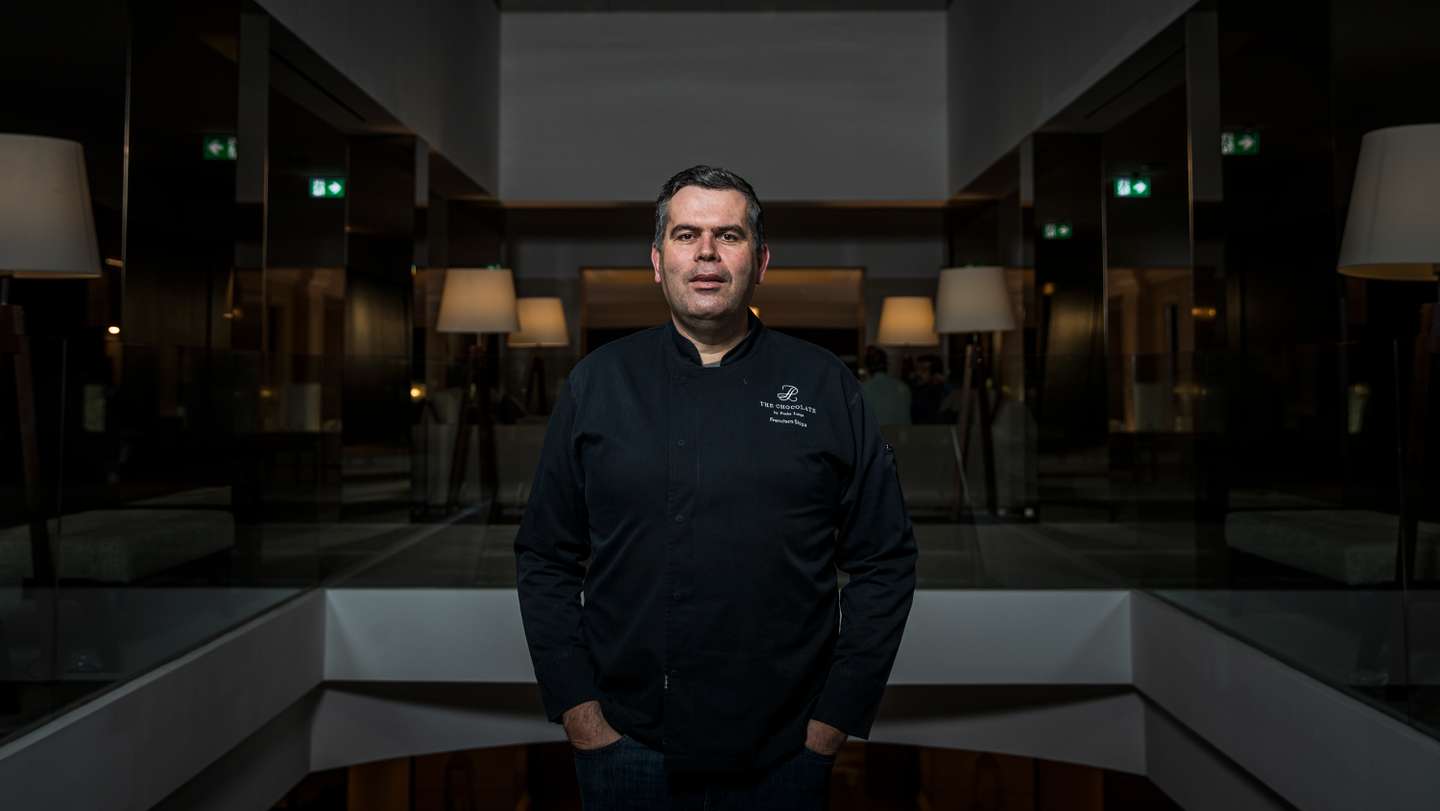 Entrevista com o Chef chocolateiro, Francisco Siopa, no Penha Longa Resort. Sintra, 22 de Março de 2022. FILIPE AMORIM/OBSERVADOR
