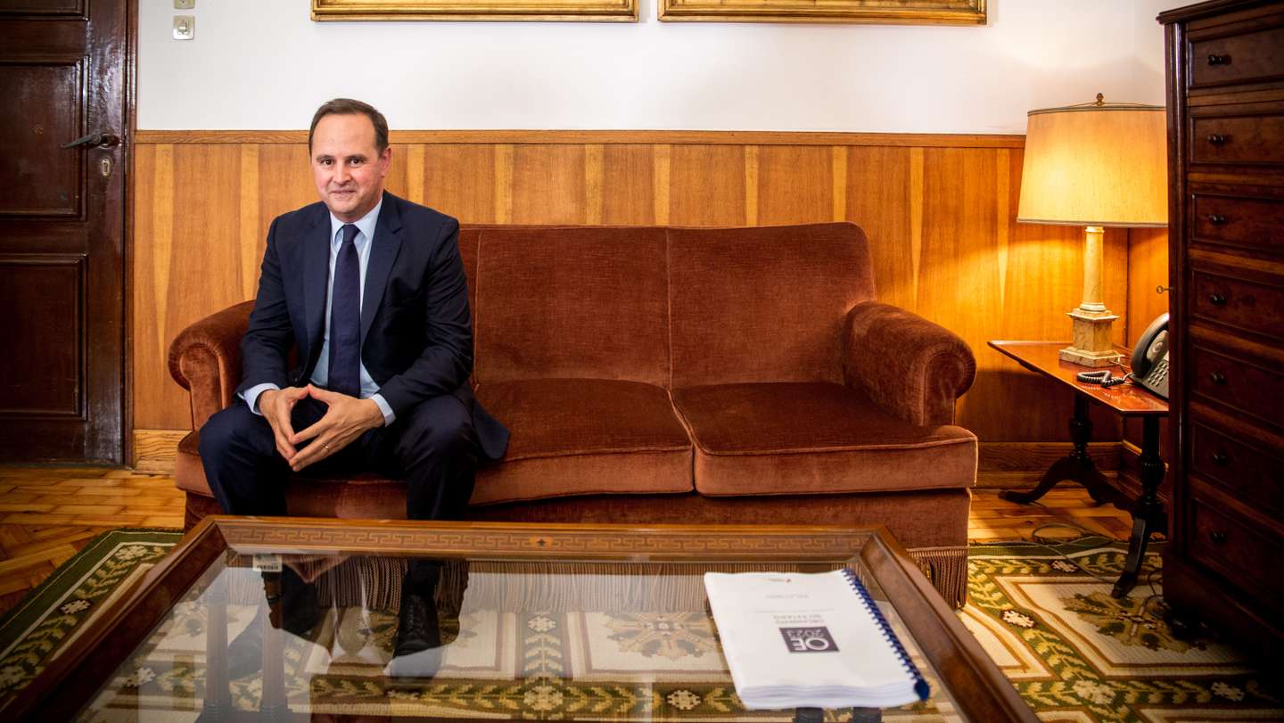 Entrevista "Sob Escuta" à rádio Observador, a Fernando Medina, Ministro das Finanças, no dia em que apresentou o Orçamento de Estado (OE). 10 de Outubro de 2022 Ministério das Finanças, Lisboa TOMÁS SILVA/OBSERVADOR