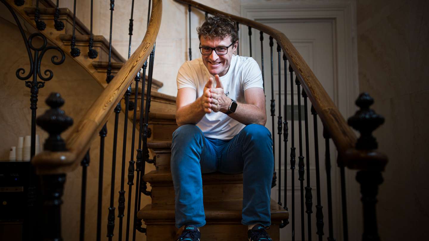 Paddy Cosgrave, co-fundador da Web Summit, fotografado no Ninho do Torel. Lisboa, 26 de Outubro de 2022. FILIPE AMORIM/OBSERVADOR