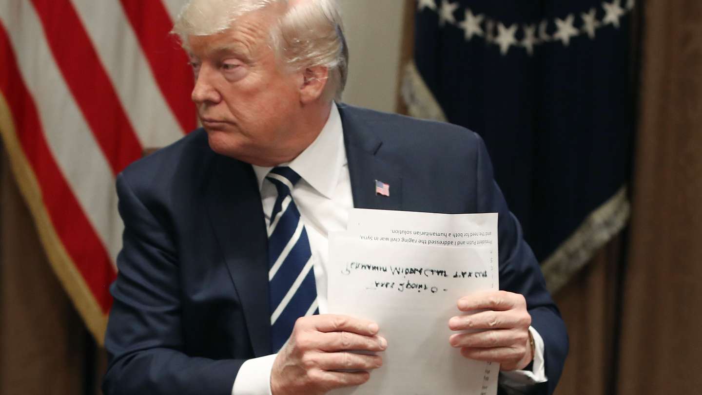 President Trump Meets With Members Of Congress In The White House Cabinet Room