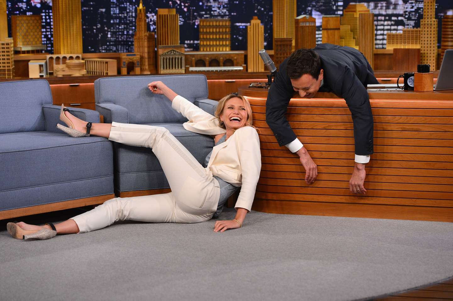 Cameron Diaz Visits "The Tonight Show Starring Jimmy Fallon"