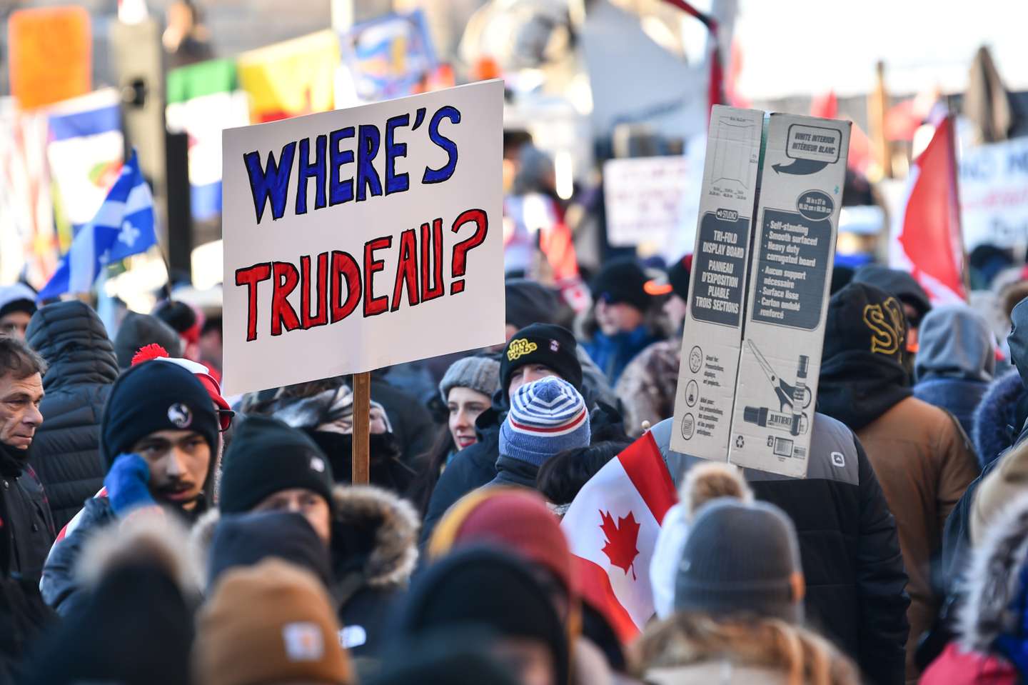 Truckers Protest Vaccine Mandates In Cities Across Canada