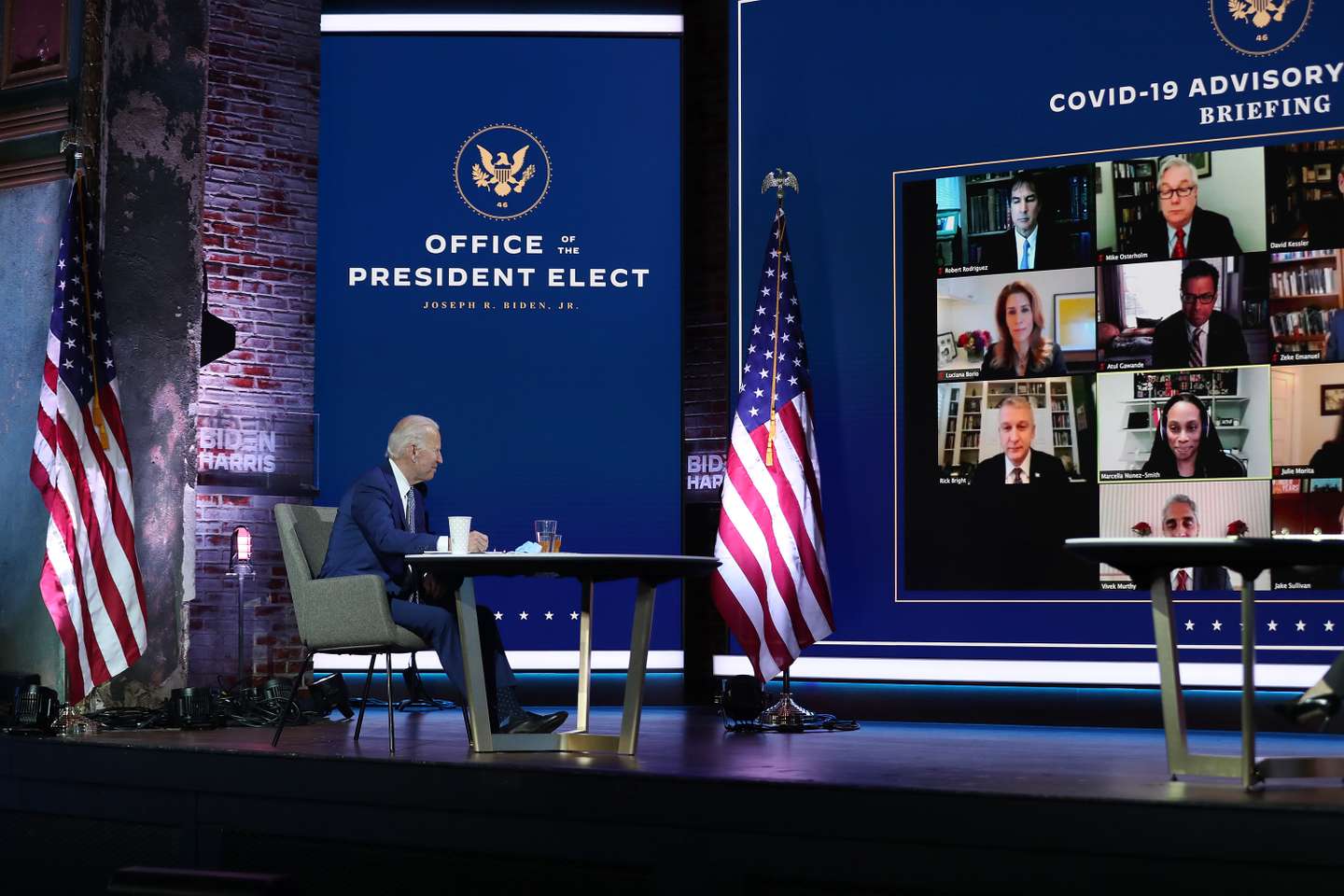 President-Elect Biden Receives Briefing From New COVID-19 Advisory Board